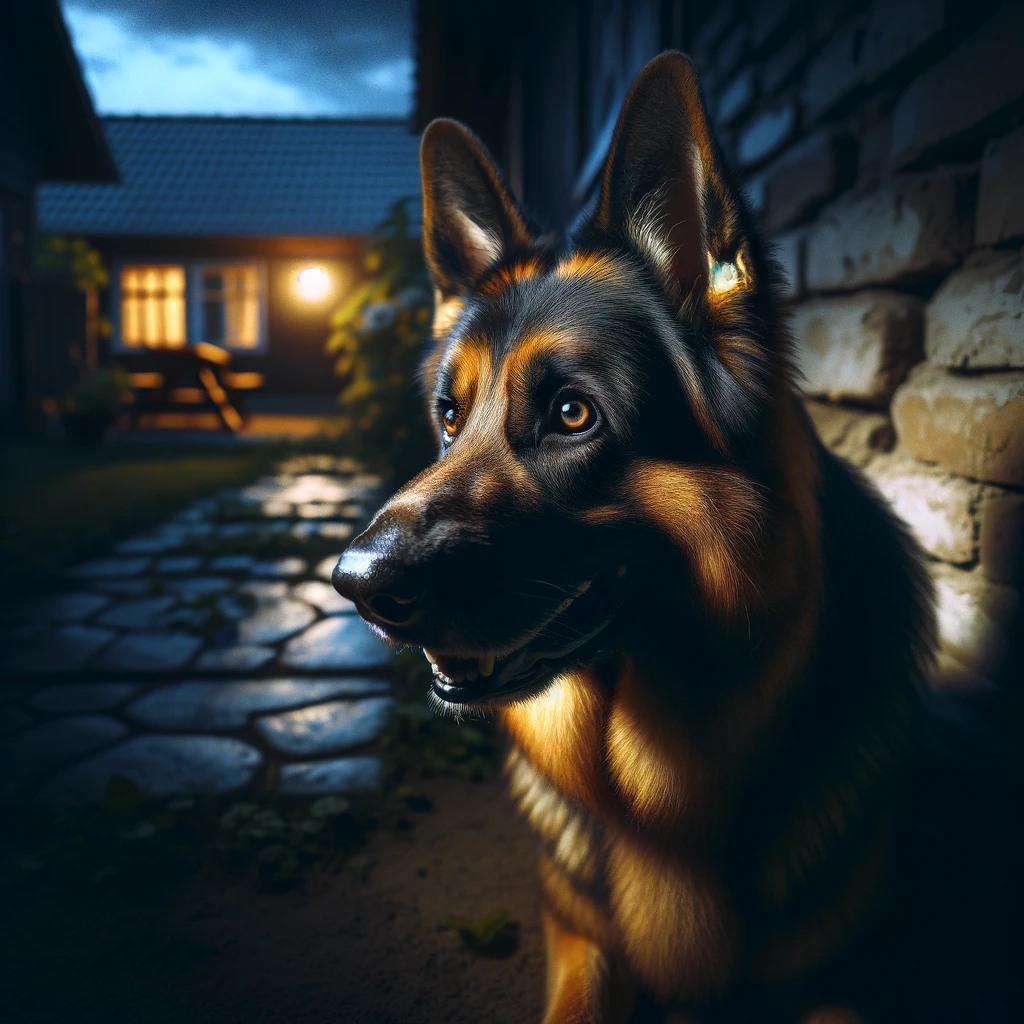 Can-German-Shepherds-See-in-the-Dark