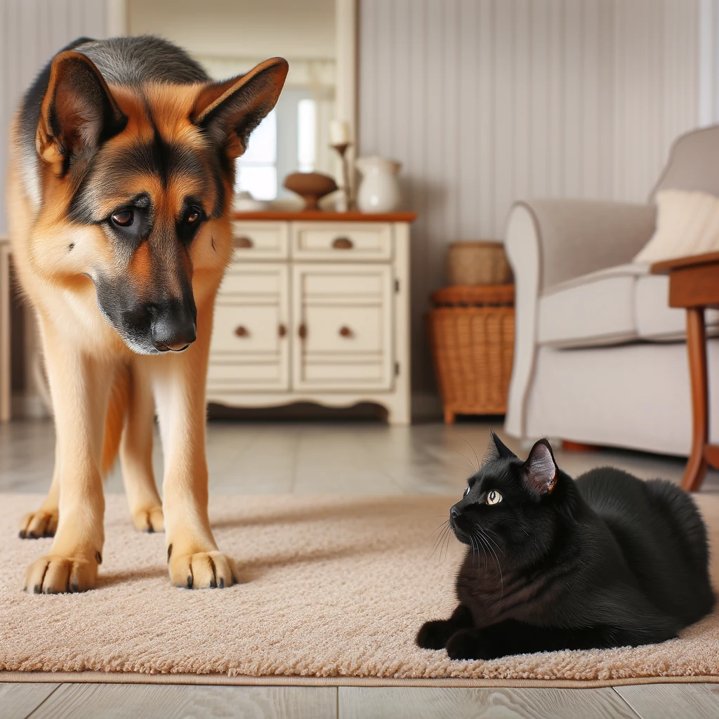 Will-A-German- Shepherd-Kill-A-Cat