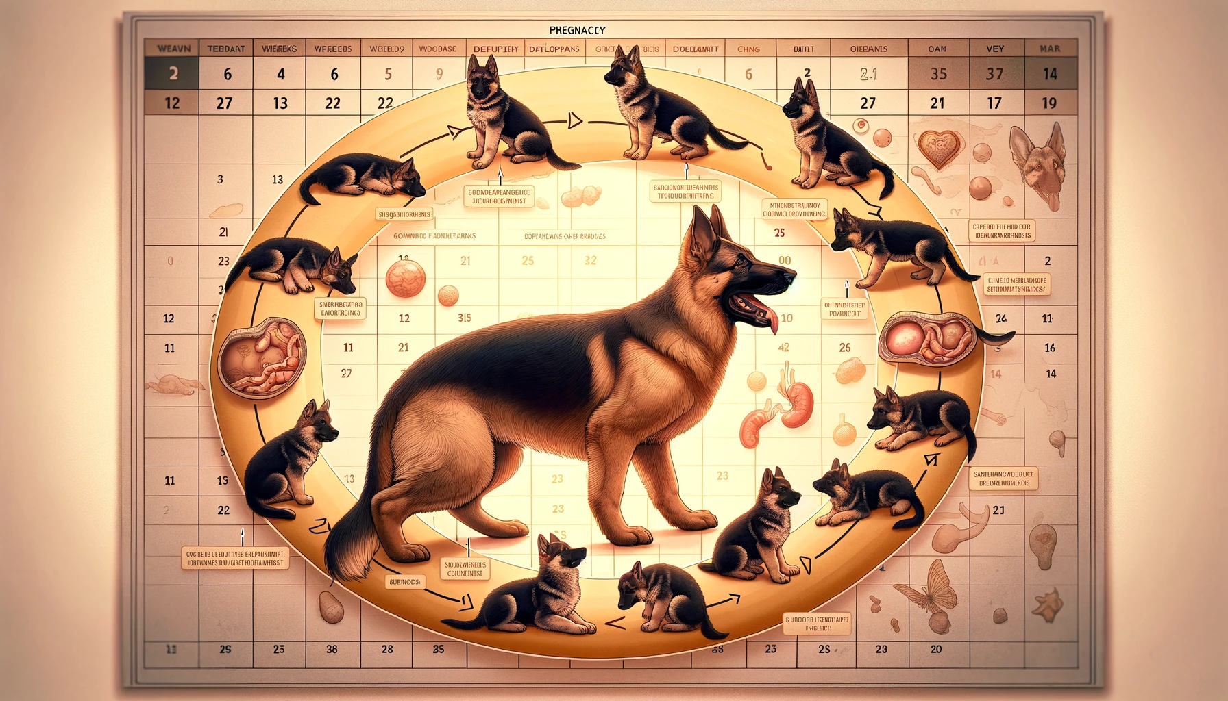 German-Shepherd-Pragnant