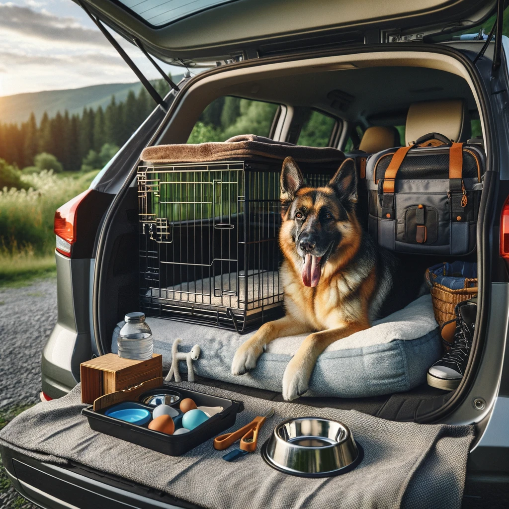 Travel-with-german-shepherd