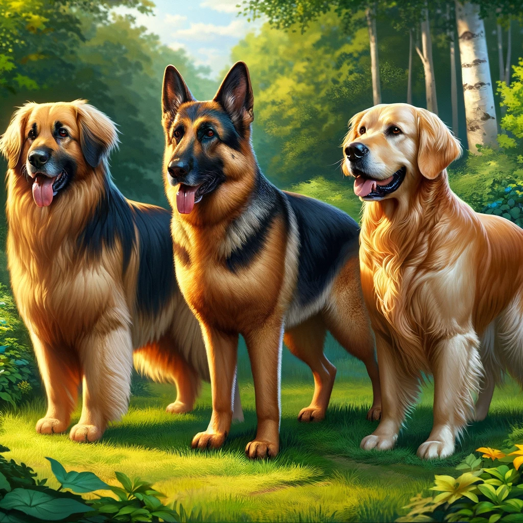 Golden-Shepherd-and-German-Shepherd-and-Golden-Retriever